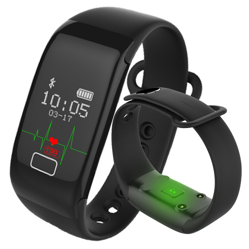 Intelligent Wristband Real Time Heart Rate Monitor Movement Pedometer Health Bluetooth Waterproof