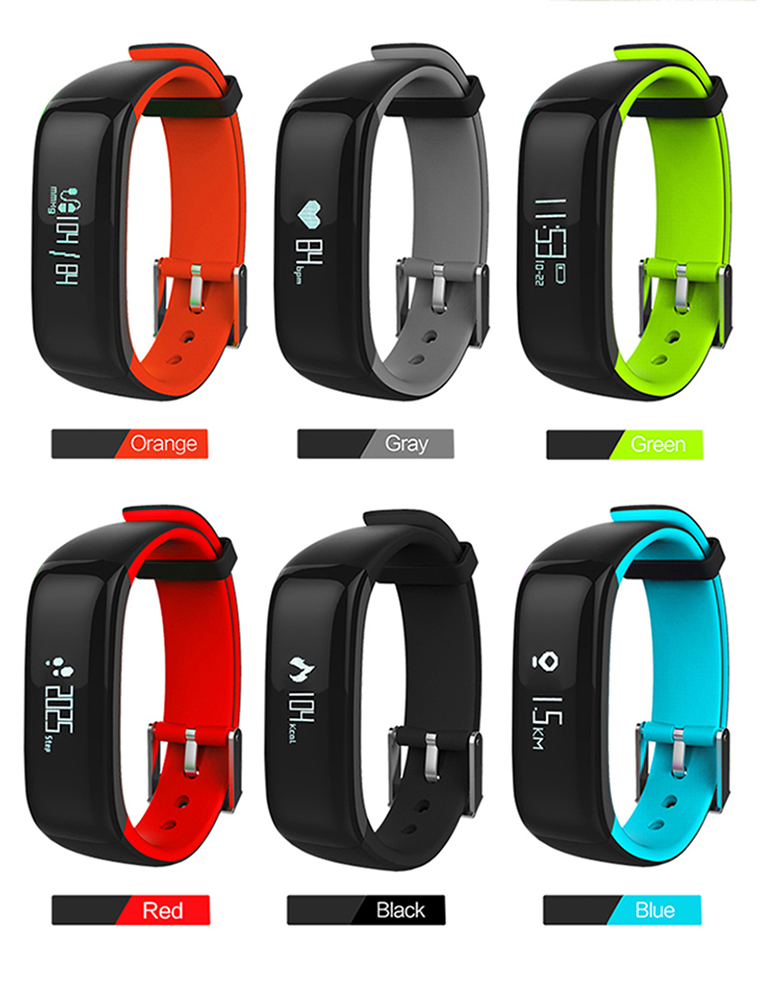 Intelligent Wristband Heart Rate Blood Oxygen Monitor Movement Step Waterproof Heart Rate Wristband