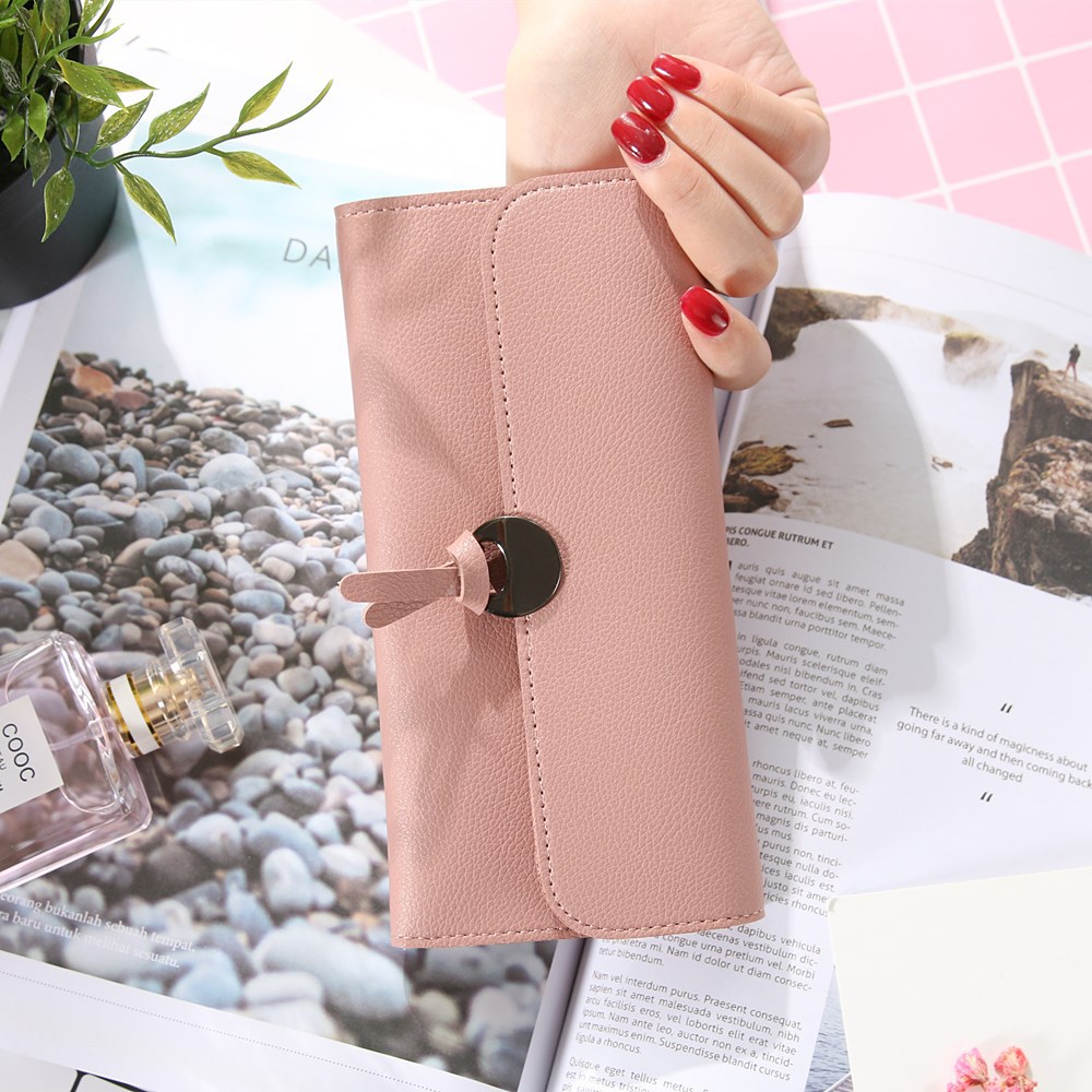 Handbag Multicolor Ms Wallet In the long Section Solid Color Knot Fold Sallet The New Lady bags
