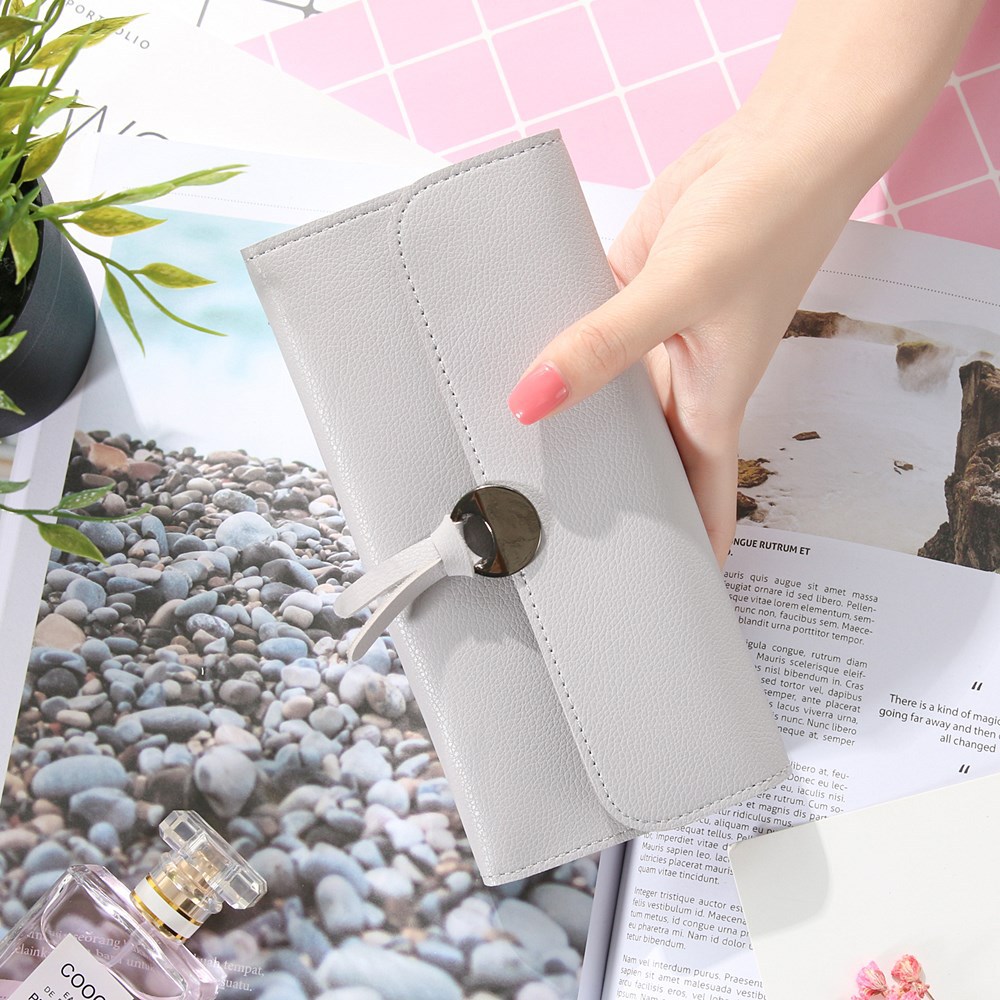 Handbag Multicolor Ms Wallet In the long Section Solid Color Knot Fold Sallet The New Lady bags