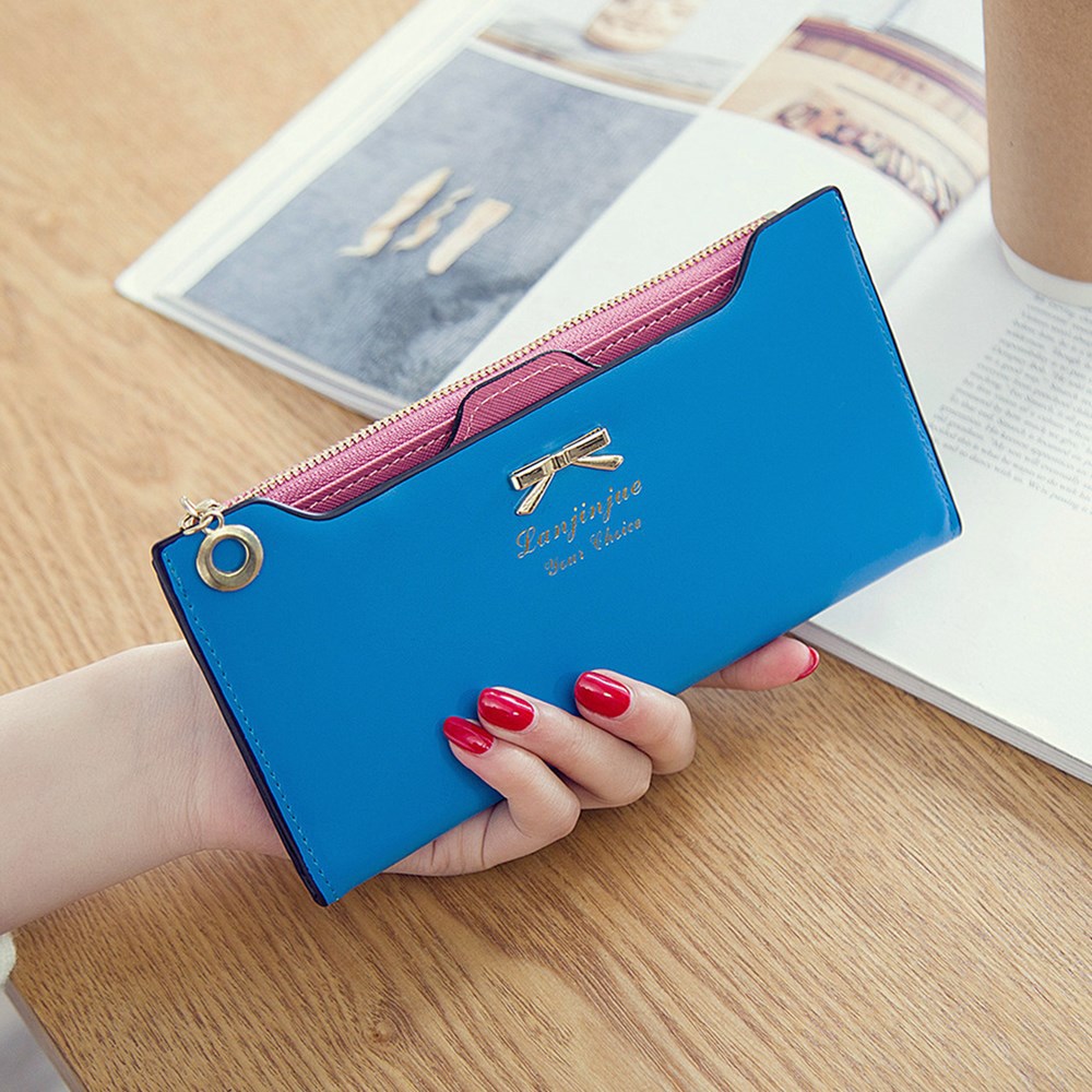 Fashion Female Wallet lovely Bow Tie Card Type Multi-card Bit Package Ms Long Section Wallet