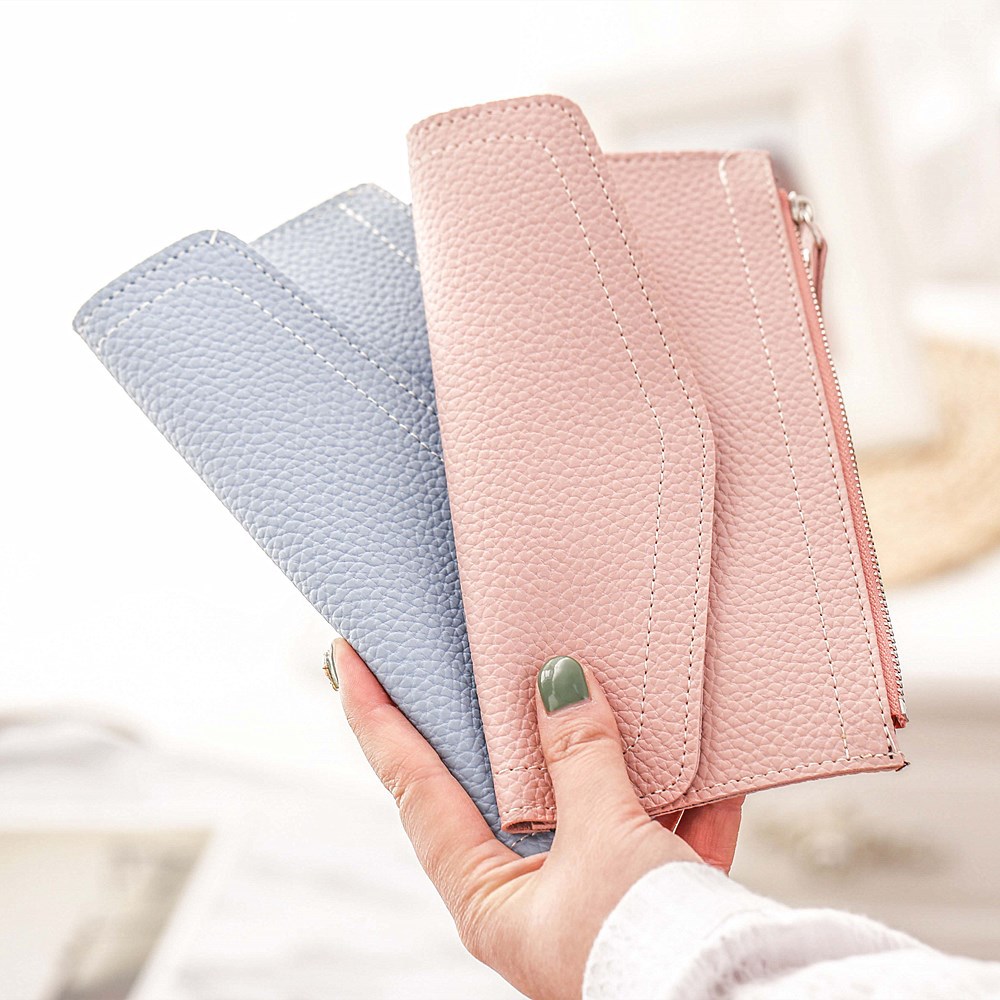 Ms Long Section Wallet Retro Lady Bags Coin Purse Fashion Ms Hand Bag
