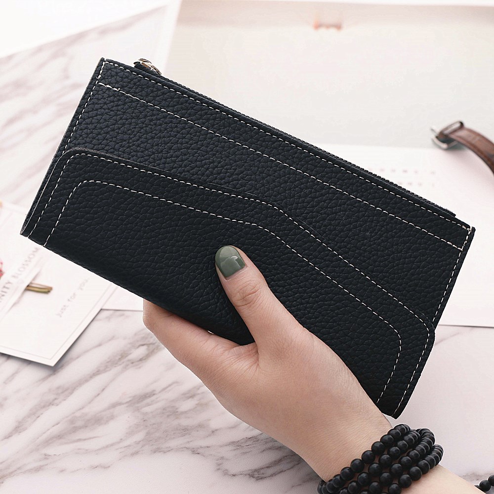 Ms Long Section Wallet Retro Lady Bags Coin Purse Fashion Ms Hand Bag