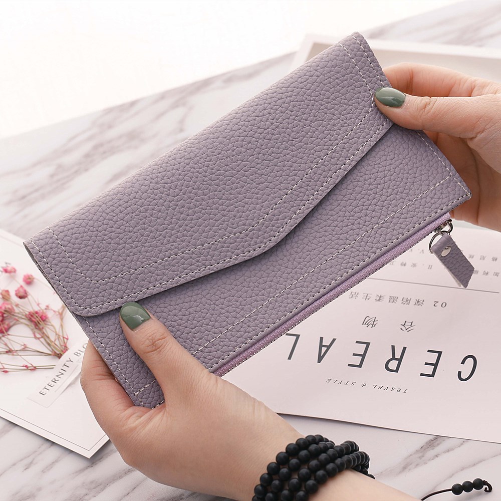 Ms Long Section Wallet Retro Lady Bags Coin Purse Fashion Ms Hand Bag