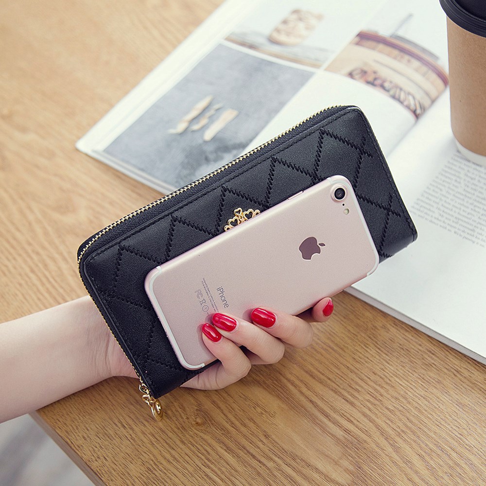 The New Long Section Ms Wallet Fashion Zipper Card Pack Female Hand bag Coin Purse