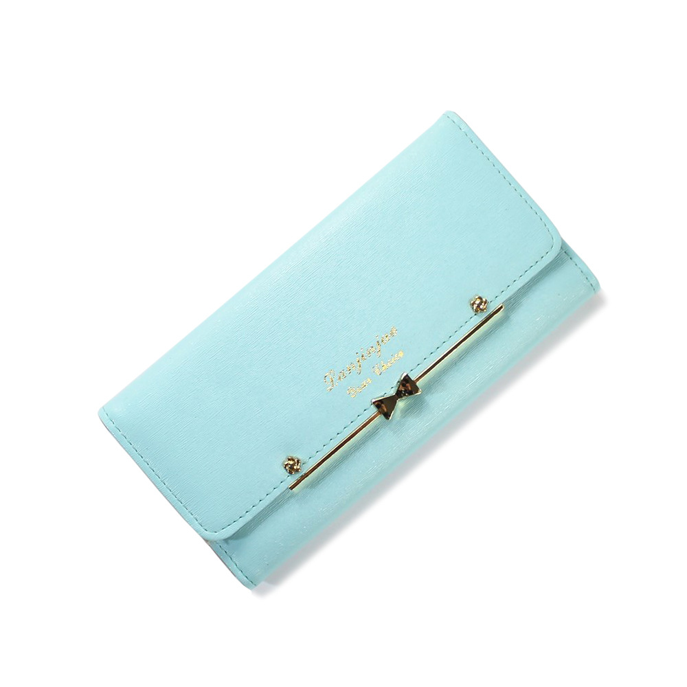 Ms Wallet Buckle Lovely Female Student Three Fold Wallet Female Long Section High Quality Wallet