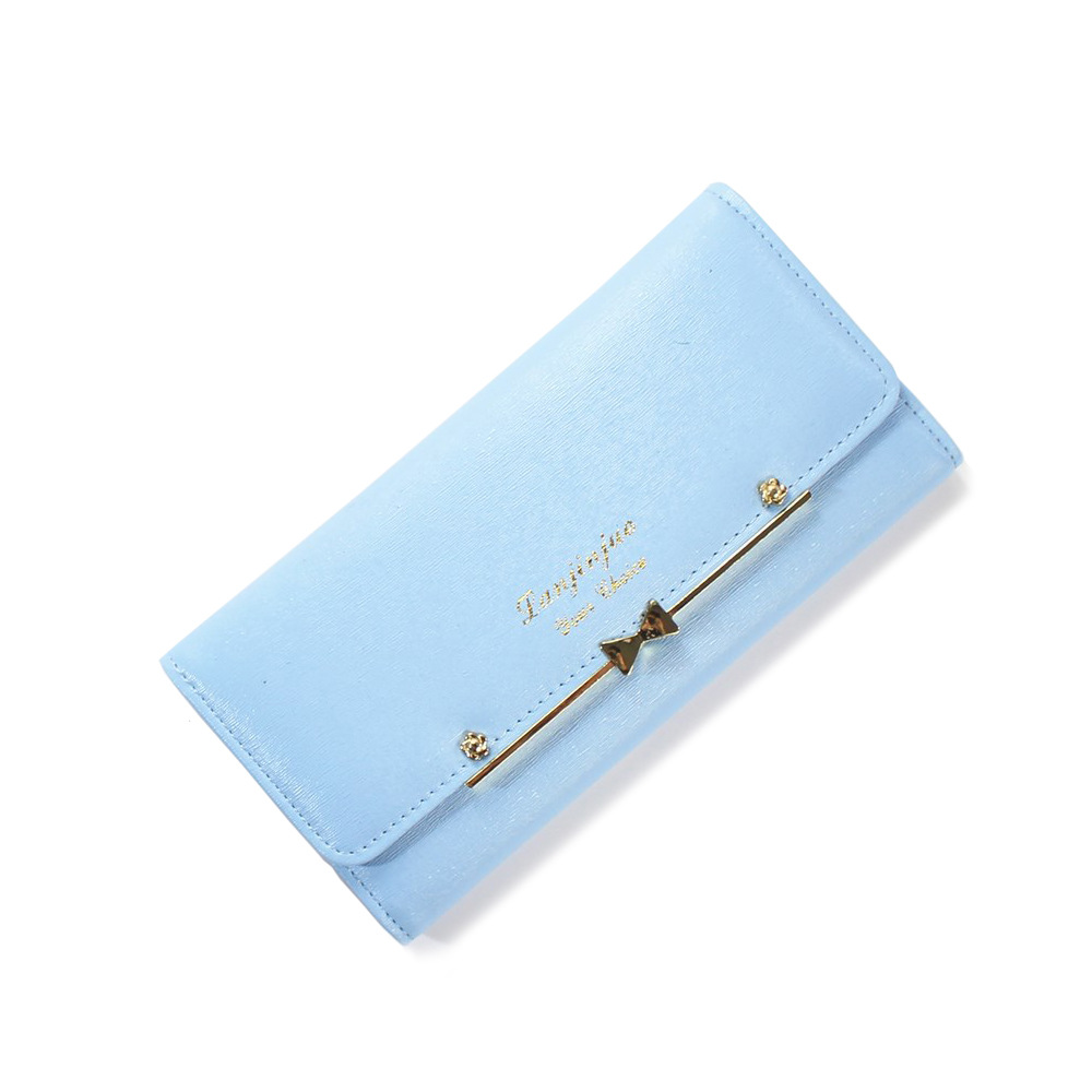 Ms Wallet Buckle Lovely Female Student Three Fold Wallet Female Long Section High Quality Wallet