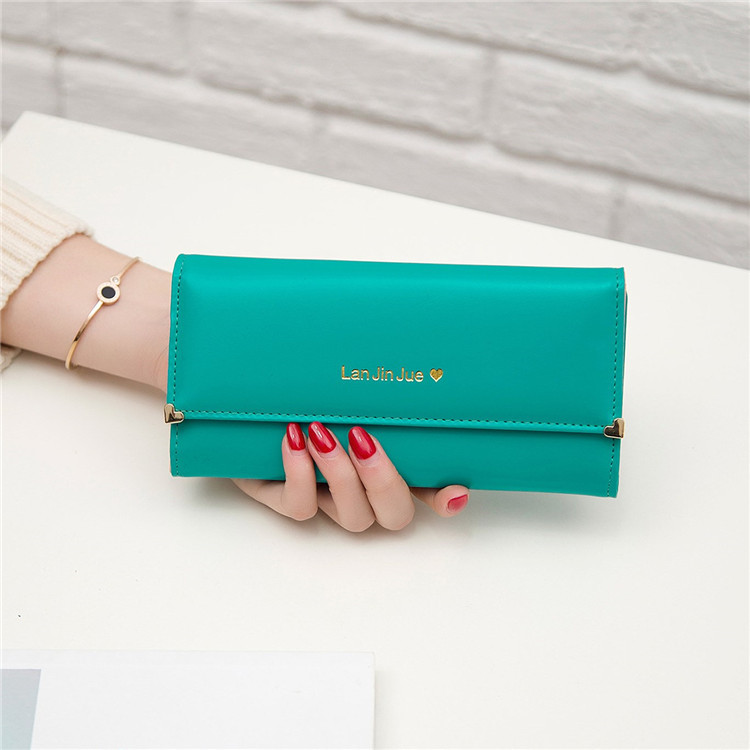 Fashion Student Hand bag Love Three Fold High Capacity Card Pack Wallet