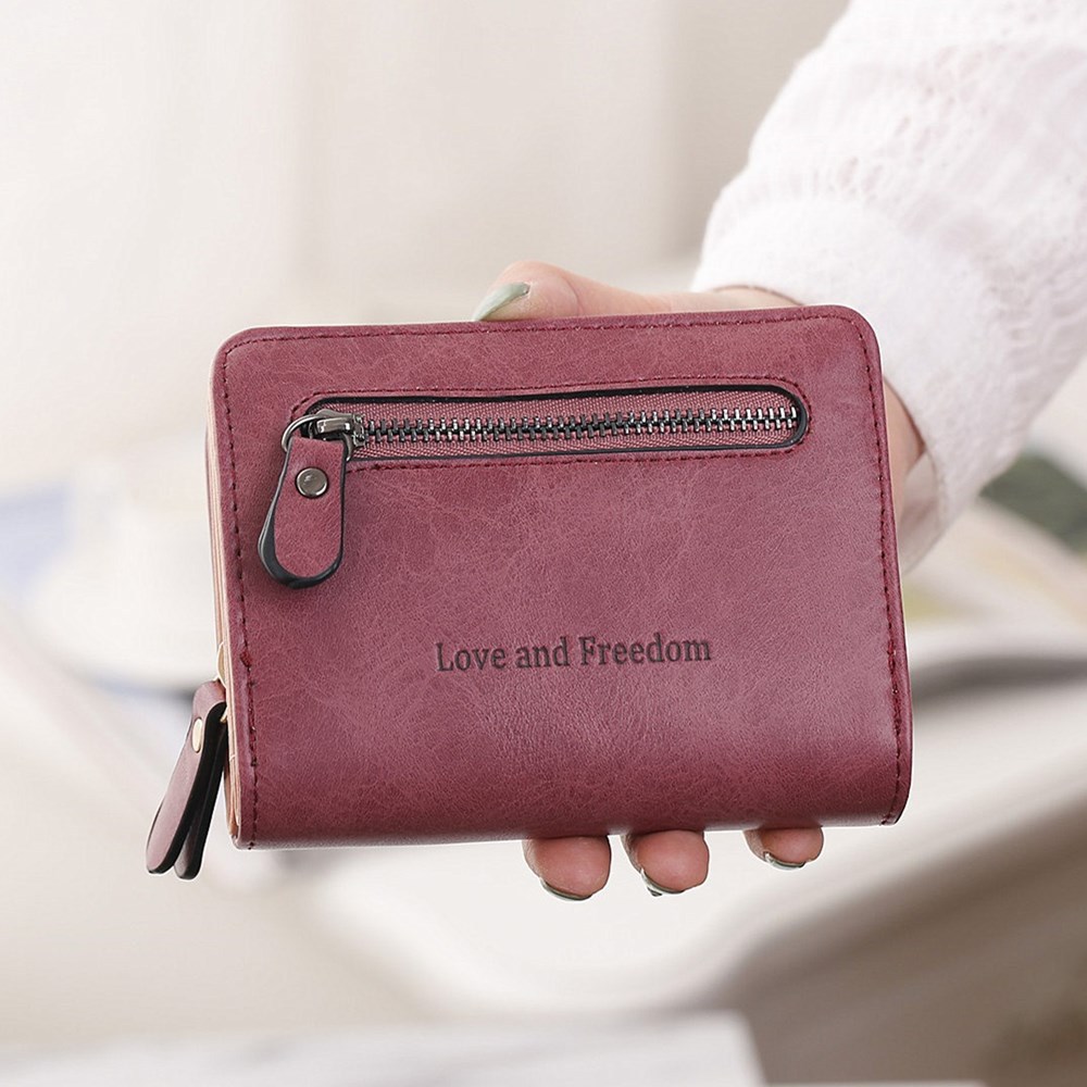 Ms Short Section wallet 2 Fold Student PU Wallet Fashion Hand Bag
