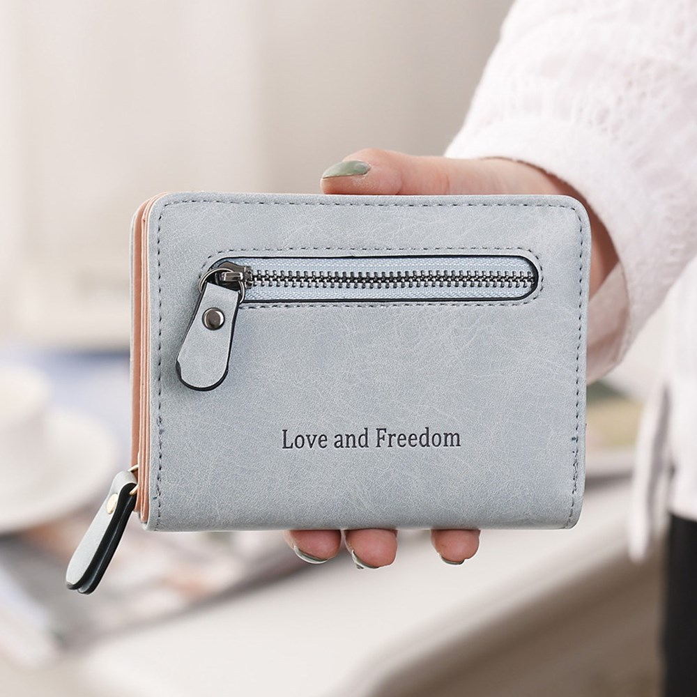 Ms Short Section wallet 2 Fold Student PU Wallet Fashion Hand Bag