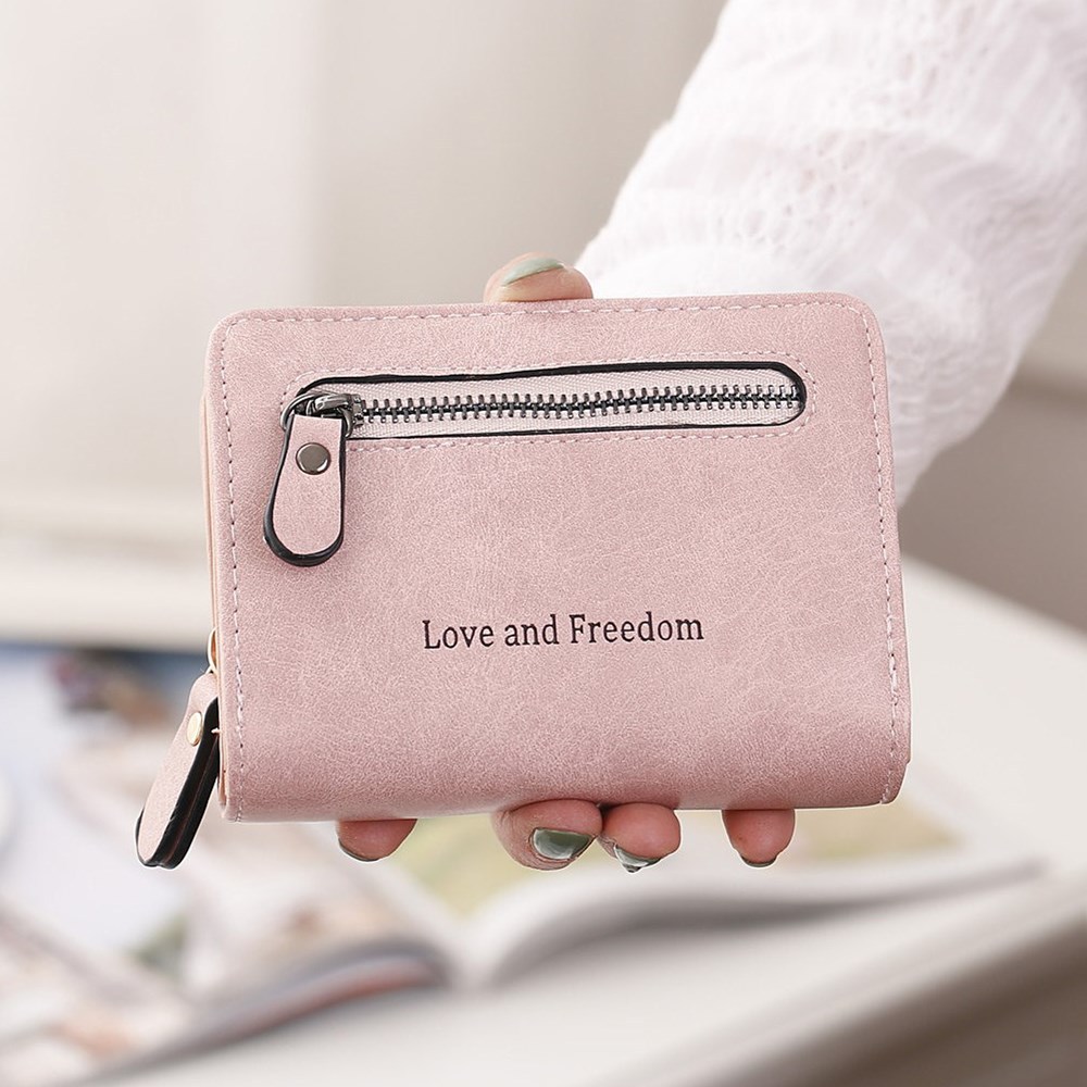 Ms Short Section wallet 2 Fold Student PU Wallet Fashion Hand Bag