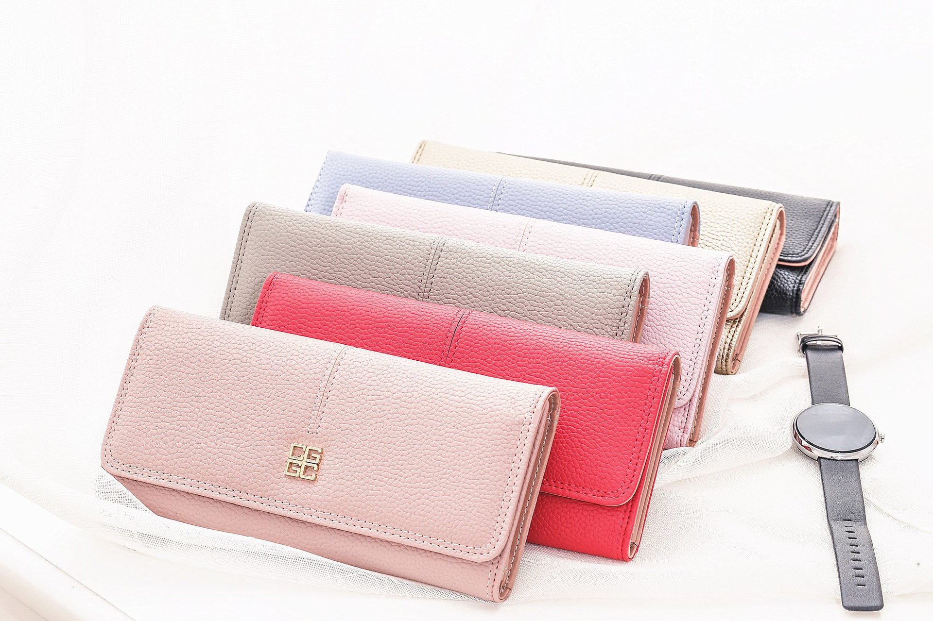 Ms Wallet Long Section Western Style Fashion Multifunction Buckle Soft Wallet Female Wallet