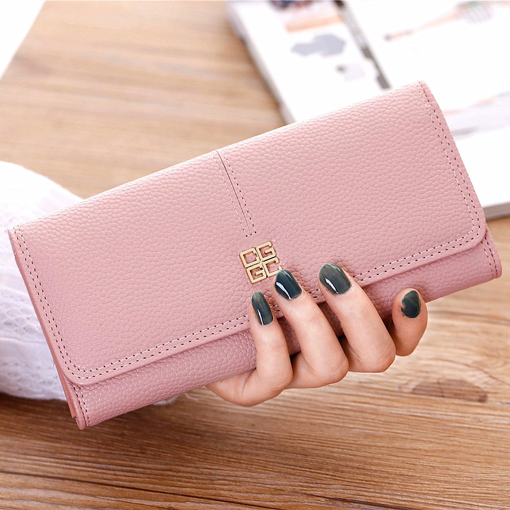 Ms Wallet Long Section Western Style Fashion Multifunction Buckle Soft Wallet Female Wallet