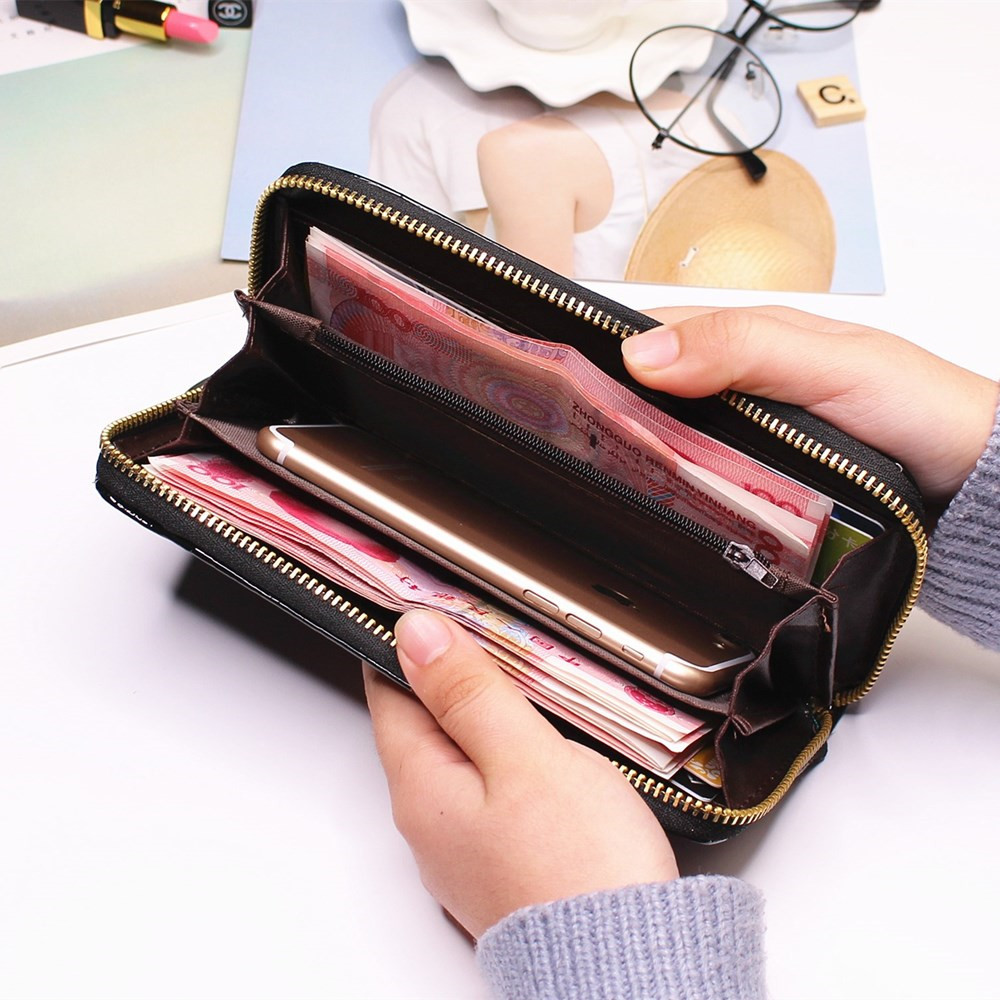 Ms Long Section Single Pull Wallet fashion Female Wallet TrendStudent Wallet