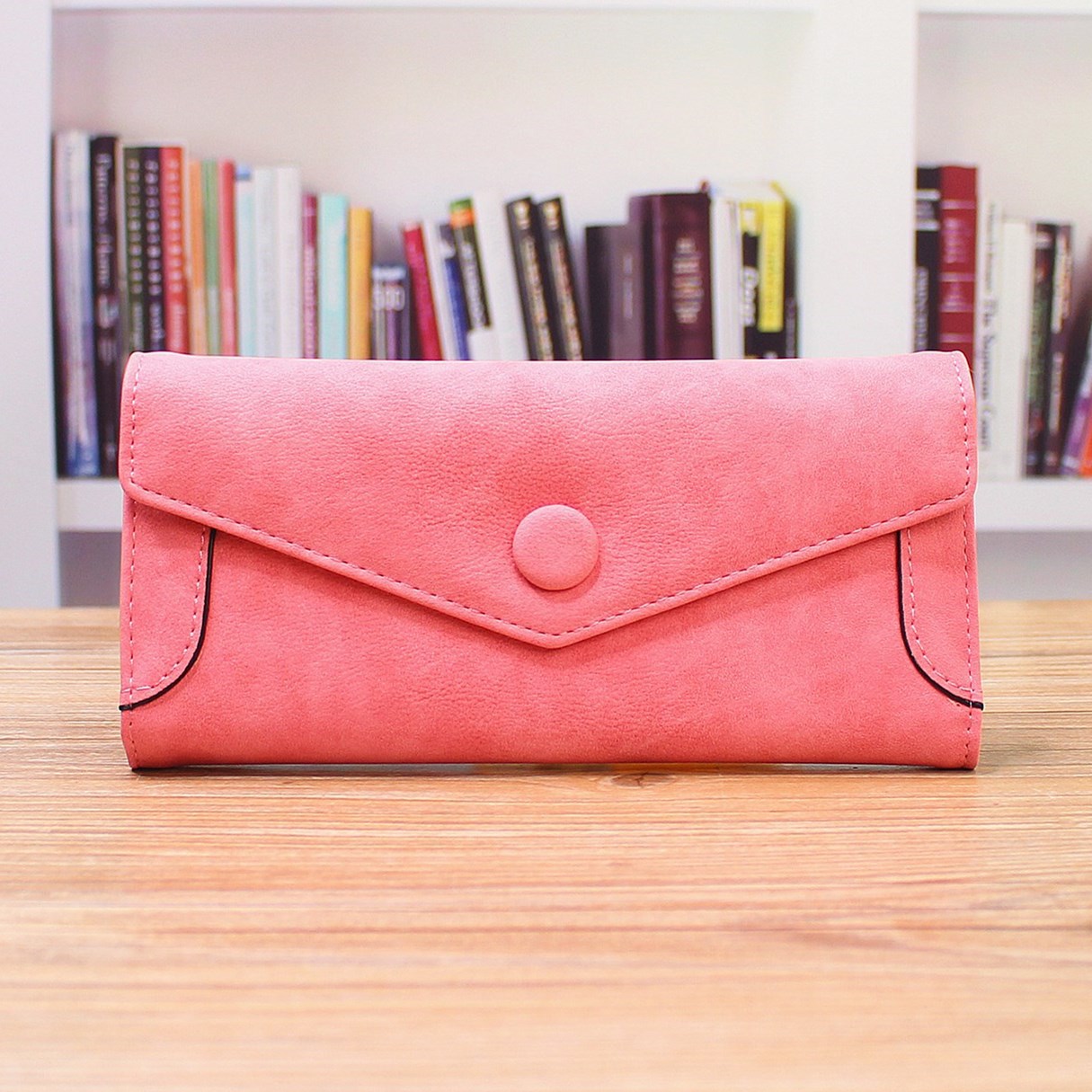 Ms Wallet PU Western Style Three Fold fashion High Capacity Multi-card Bit Wallet Hand Bag