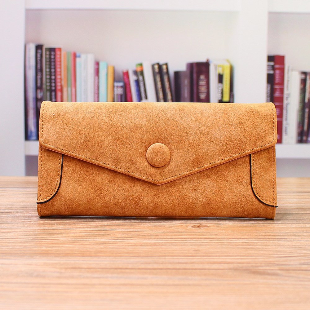 Ms Wallet PU Western Style Three Fold fashion High Capacity Multi-card Bit Wallet Hand Bag