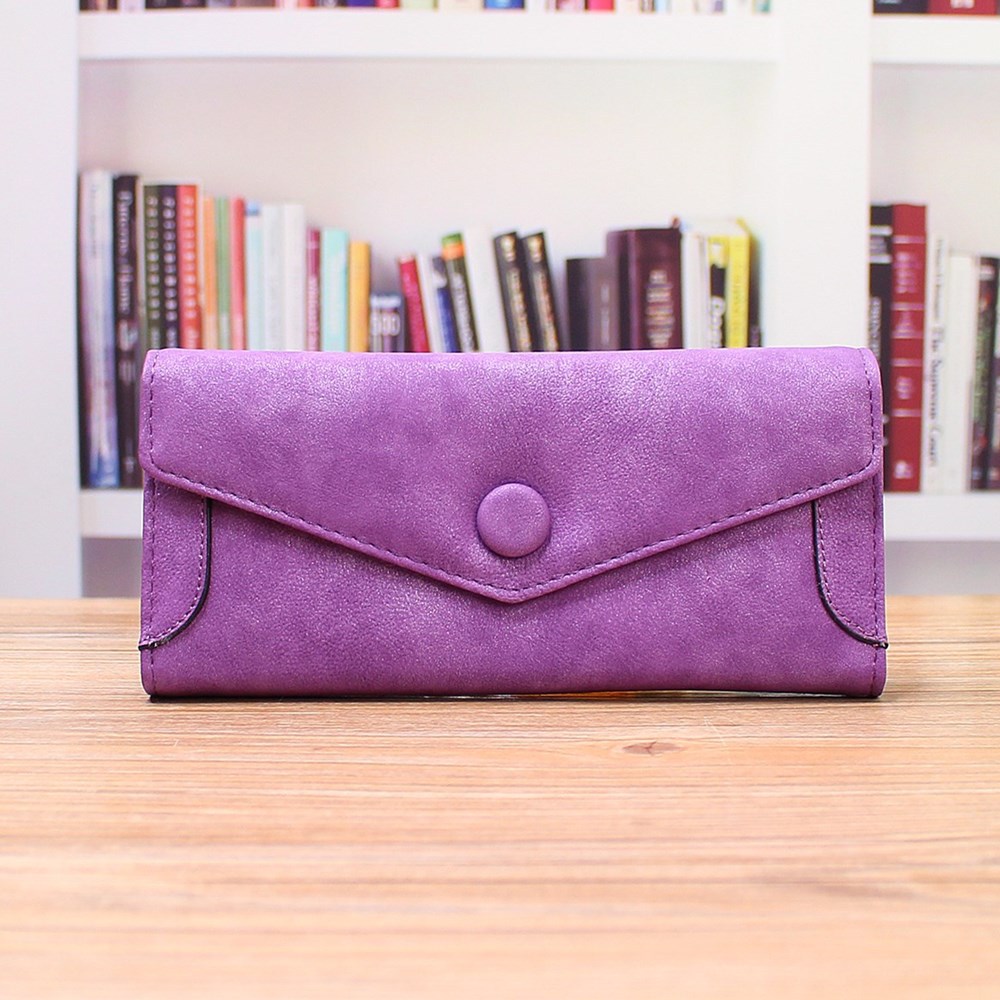 Ms Wallet PU Western Style Three Fold fashion High Capacity Multi-card Bit Wallet Hand Bag