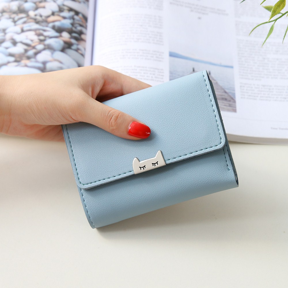 The New Ms Fold Wallet Short Section Youth Simple Fashion Small Fresh Student Wallet