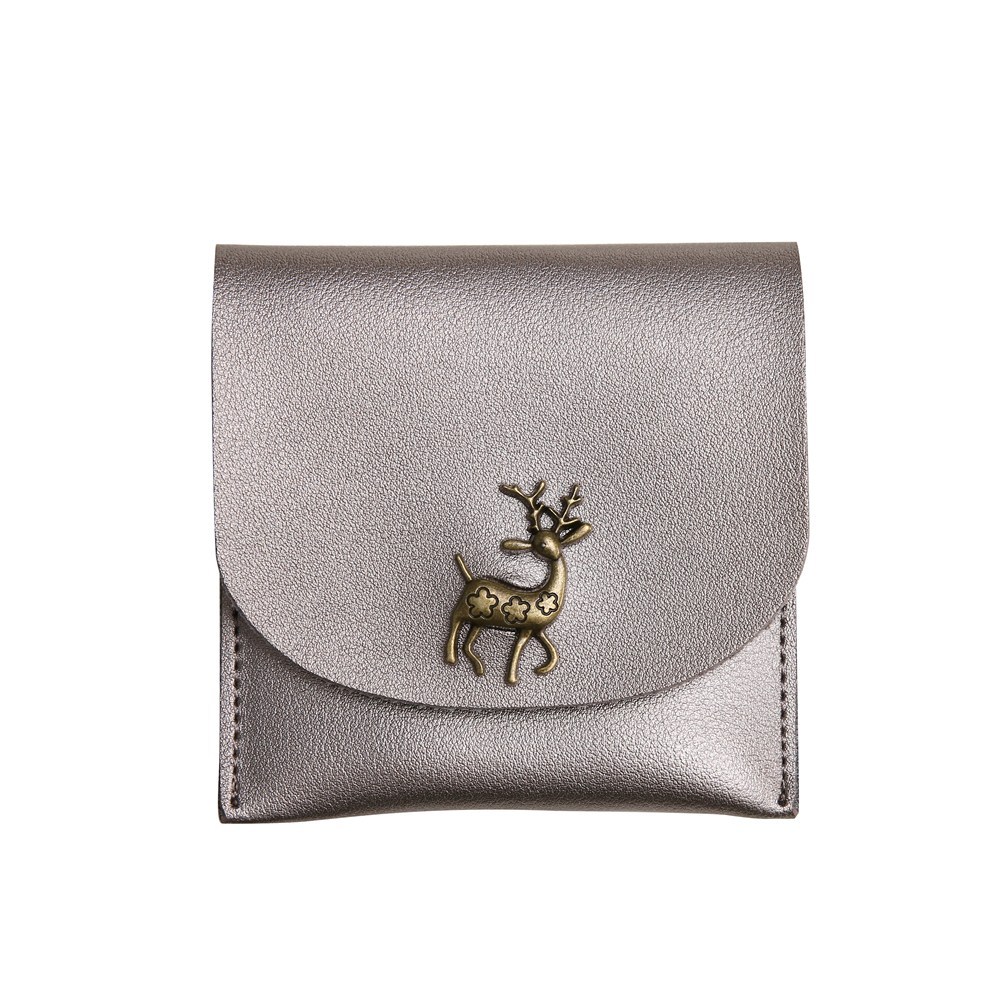 Fashion Short Section Wallet Deer Ms Ultra Thin Mini Coin Purse Simple Wild lovely Wallet