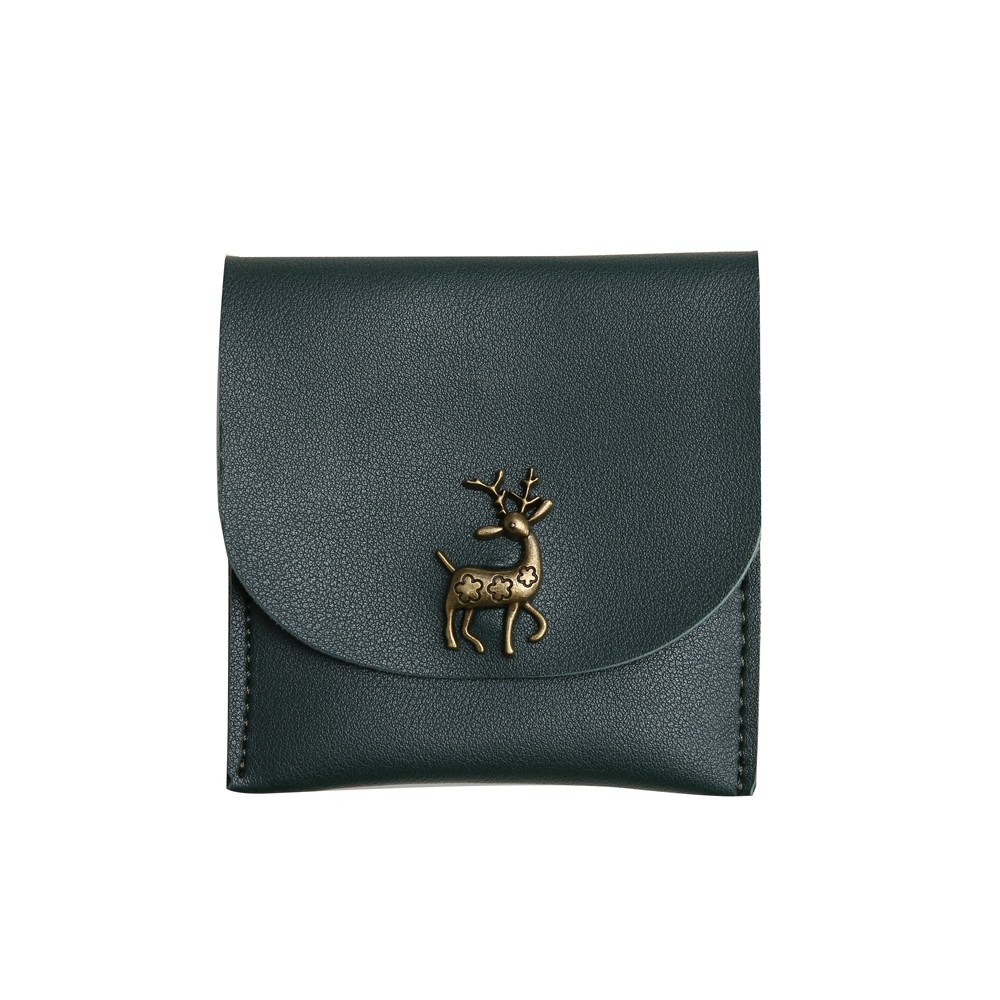 Fashion Short Section Wallet Deer Ms Ultra Thin Mini Coin Purse Simple Wild lovely Wallet