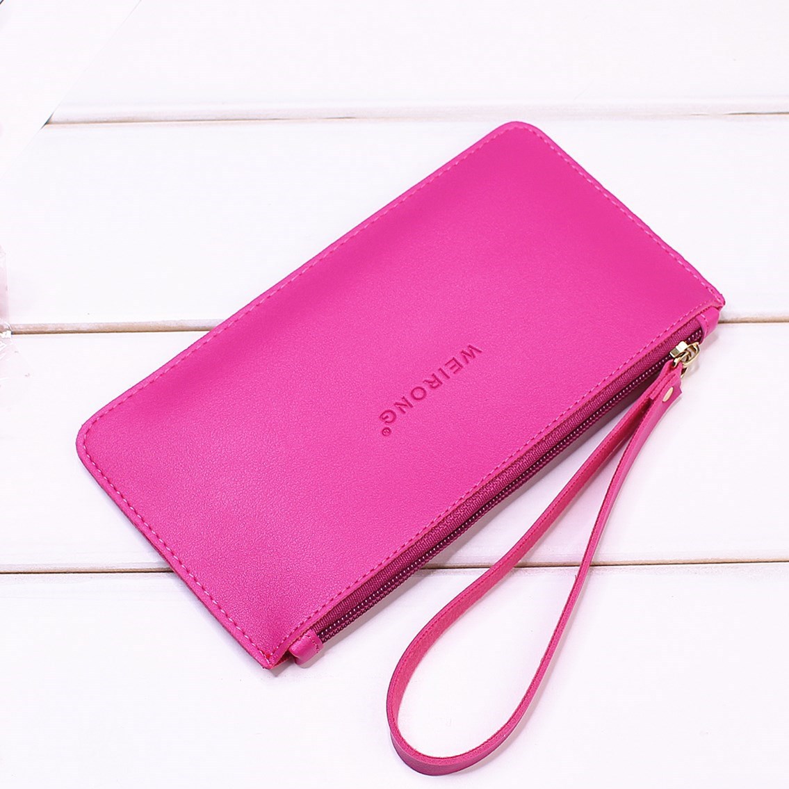 Leisure Soft Cover Long Section Wallet Fashion High Capacity Mobile Phone Hand Bag Coin Purse