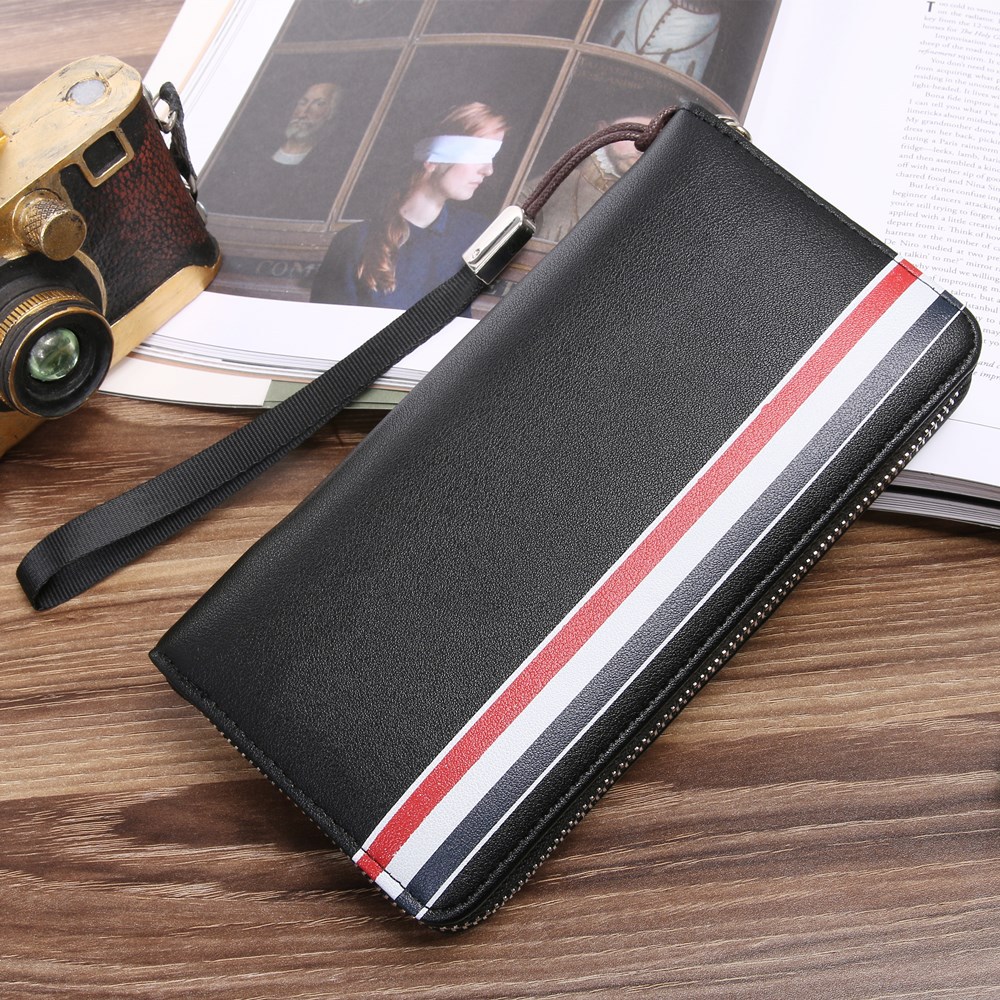 Western Style Men Long Section Wallet Zipper Fashion Hand Bag Business Leisure Male Wallet