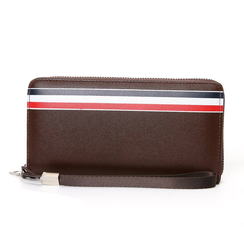 Western Style Men Long Section Wallet Zipper Fashion Hand Bag Business Leisure Male Wallet