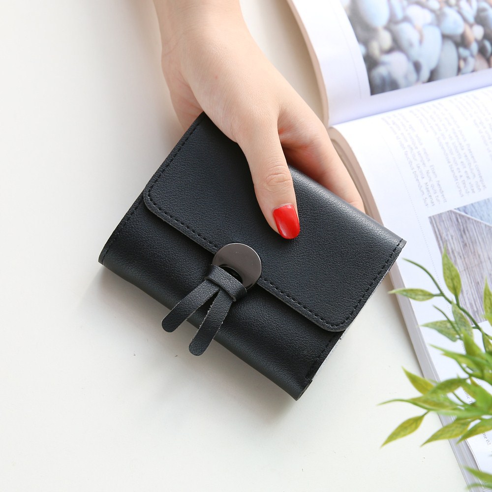 Western Style Fashion Short Section Wallet Ms Ultra Thin Mini Coin Purse Simple Wild Lovely Wallet