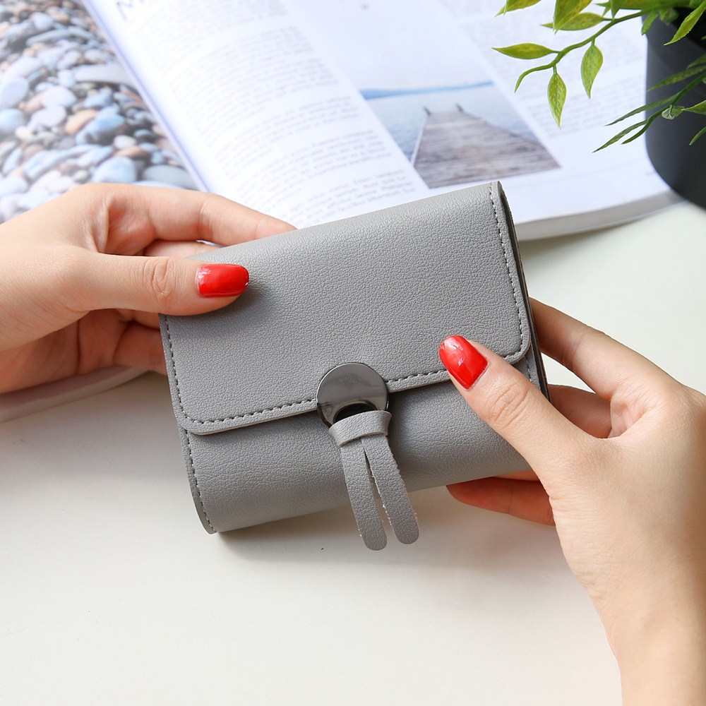 Western Style Fashion Short Section Wallet Ms Ultra Thin Mini Coin Purse Simple Wild Lovely Wallet