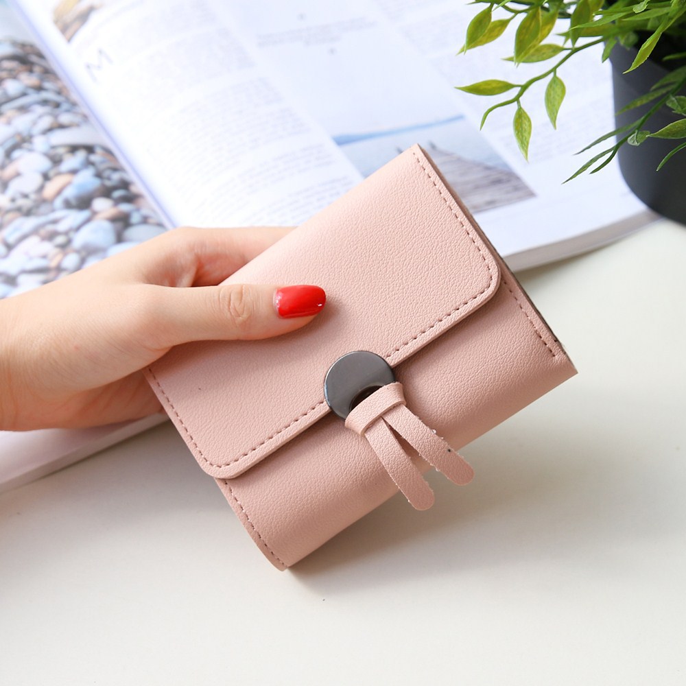 Western Style Fashion Short Section Wallet Ms Ultra Thin Mini Coin Purse Simple Wild Lovely Wallet