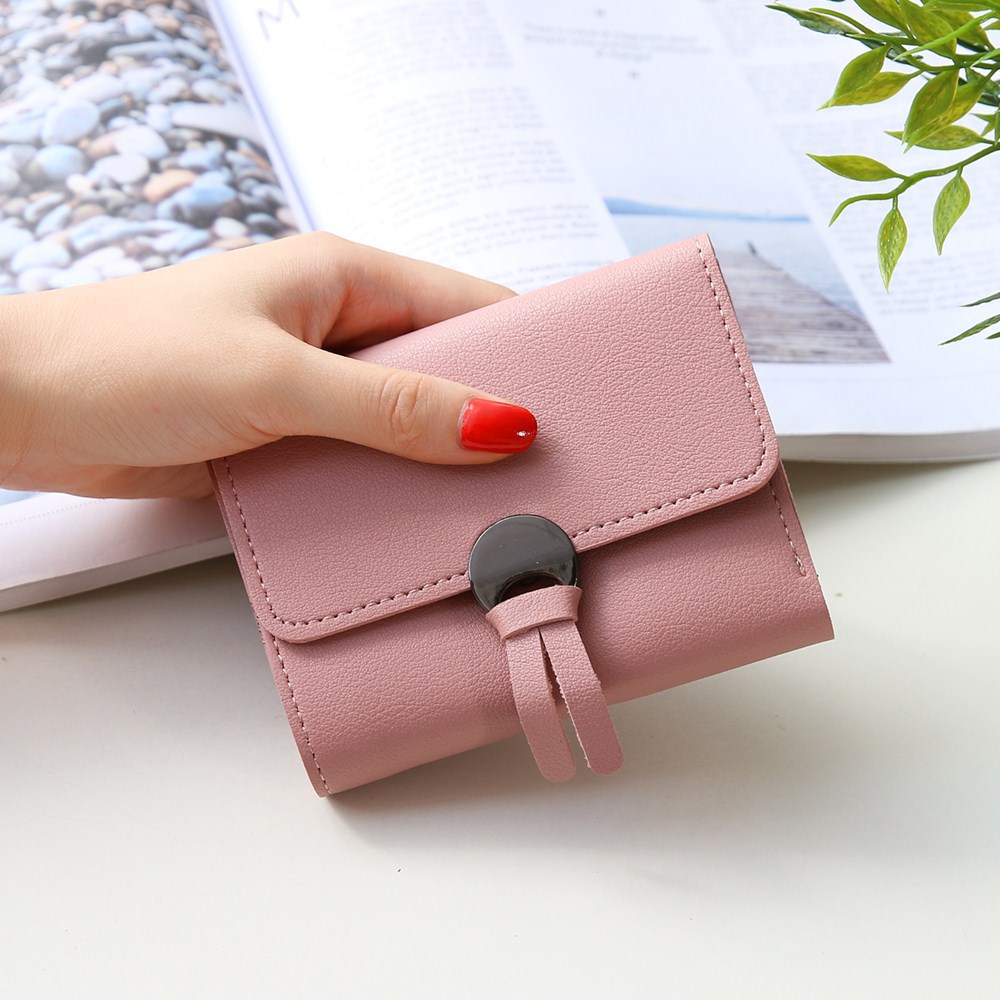 Western Style Fashion Short Section Wallet Ms Ultra Thin Mini Coin Purse Simple Wild Lovely Wallet