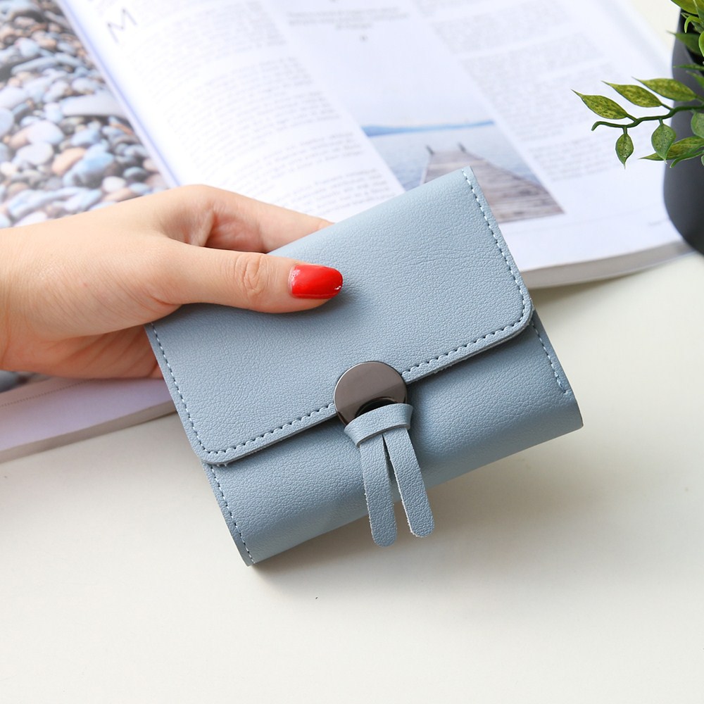 Western Style Fashion Short Section Wallet Ms Ultra Thin Mini Coin Purse Simple Wild Lovely Wallet