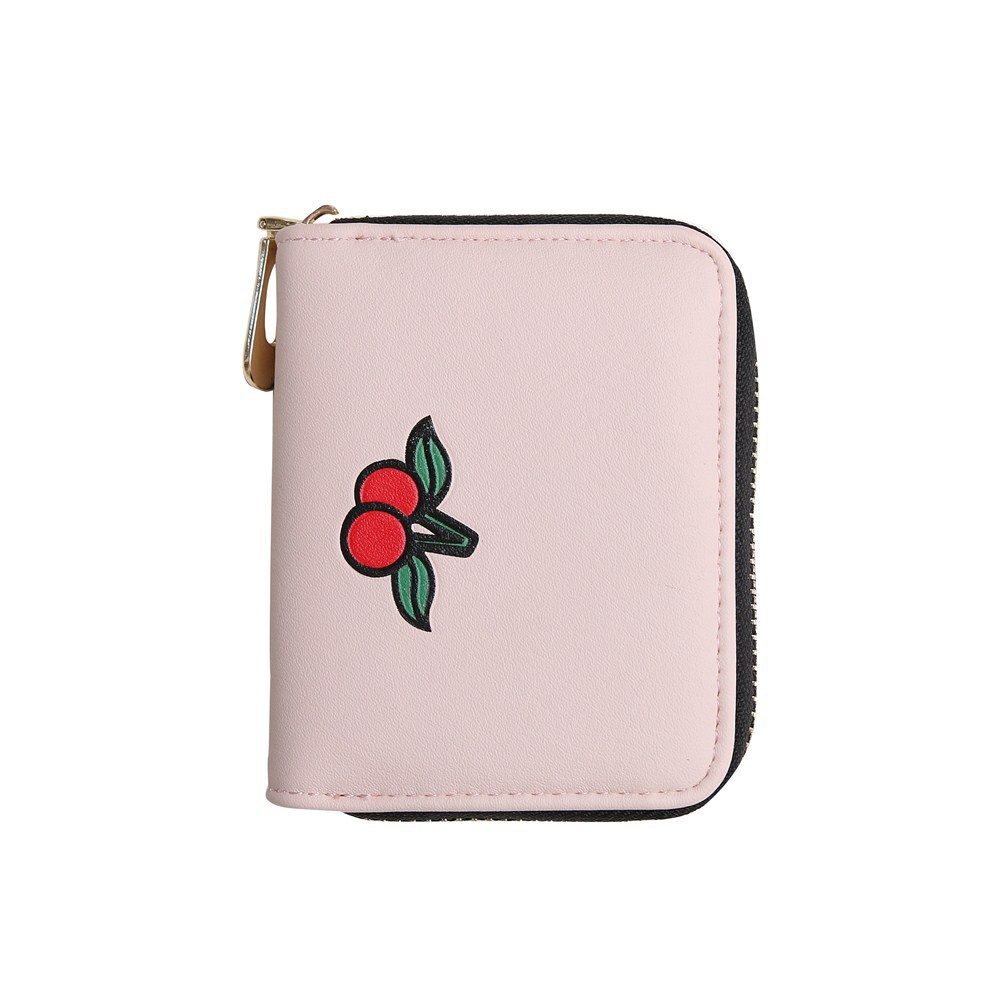 Fashion Zipper Cartoon Ms Coin Purse Fruit Graffiti Short Section Wallet Female Small Handbag