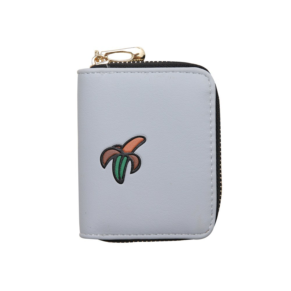 Fashion Zipper Cartoon Ms Coin Purse Fruit Graffiti Short Section Wallet Female Small Handbag