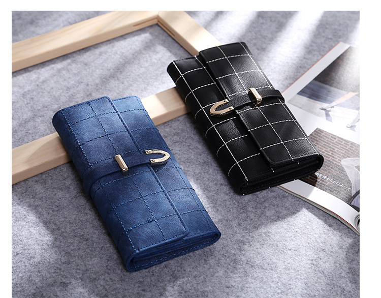 Western Style Retro Scrub Three Fold Wallet Spiraea Ms Wallet Coin Purse