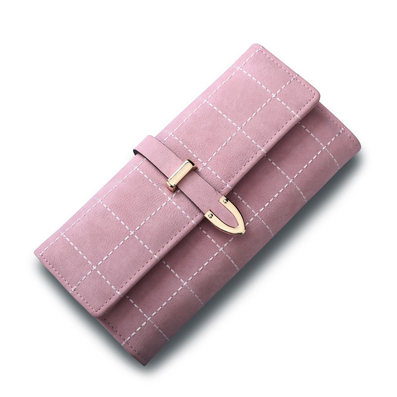 Western Style Retro Scrub Three Fold Wallet Spiraea Ms Wallet Coin Purse