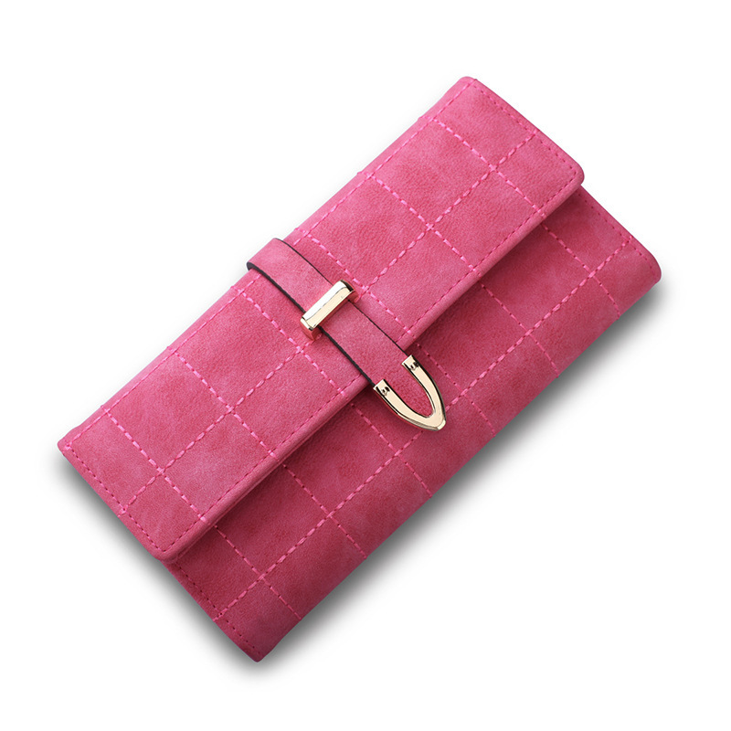 Western Style Retro Scrub Three Fold Wallet Spiraea Ms Wallet Coin Purse