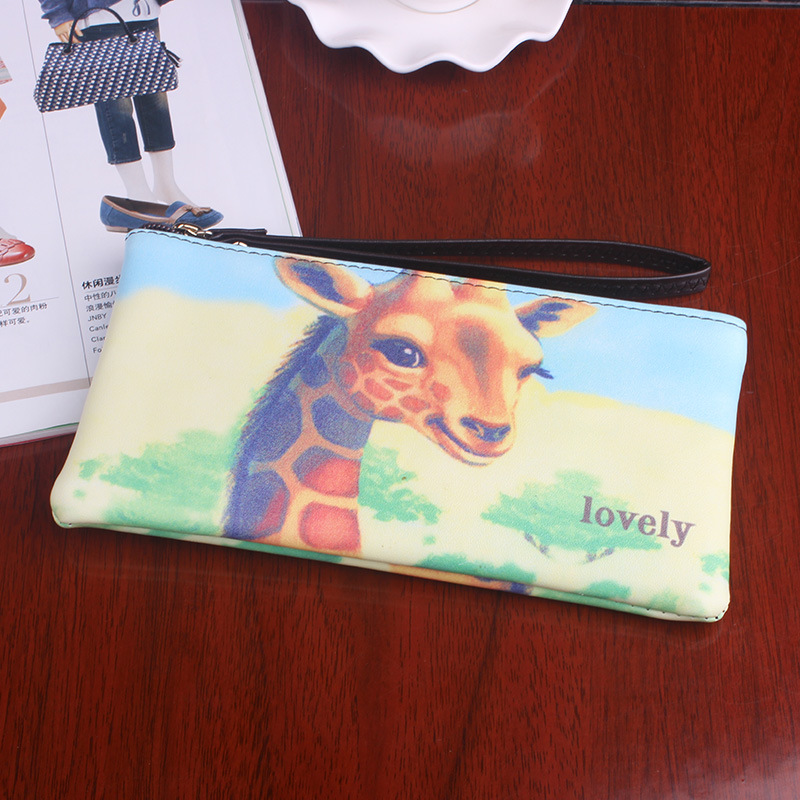 The New Graffiti Lovely Zipper High Capacity Mobile Phone Bag Hand Bag Long Section Ms Wallet