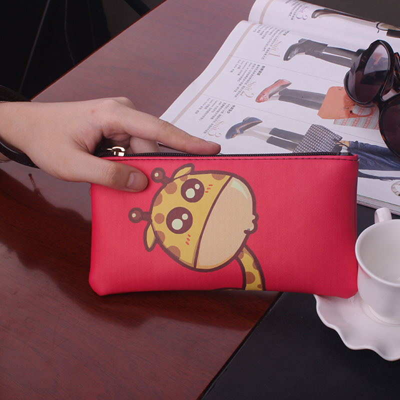 The New Graffiti Lovely Zipper High Capacity Mobile Phone Bag Hand Bag Long Section Ms Wallet