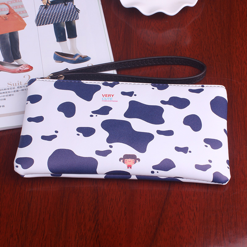 The New Graffiti Lovely Zipper High Capacity Mobile Phone Bag Hand Bag Long Section Ms Wallet