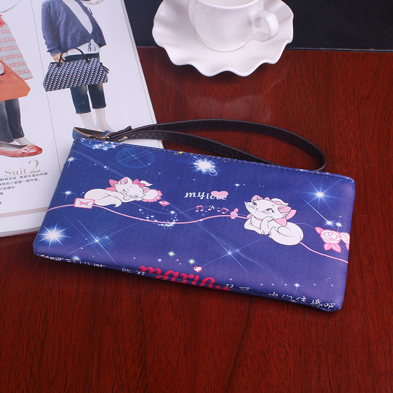 The New Graffiti Lovely Zipper High Capacity Mobile Phone Bag Hand Bag Long Section Ms Wallet
