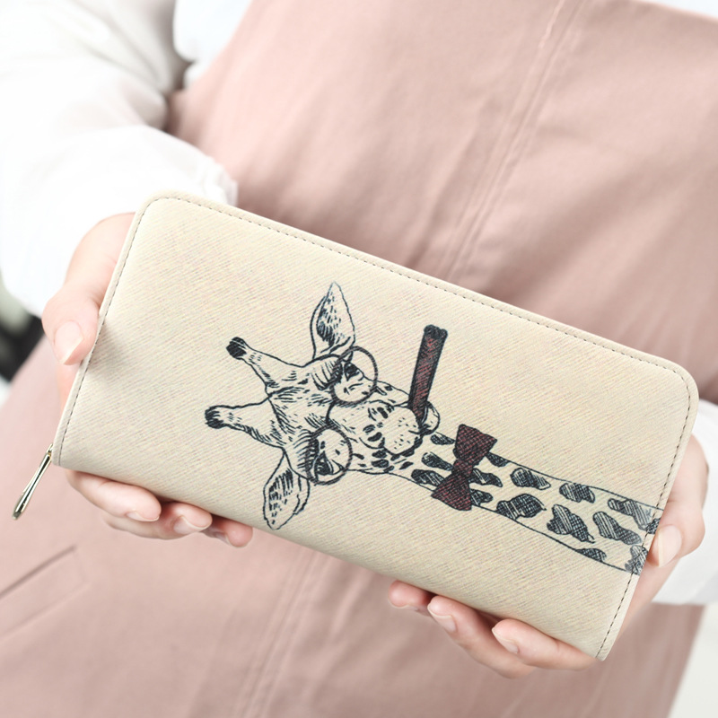 The New Ms Wallet Long Section Lovely Cartoon Zipper Long Section Female Wallet