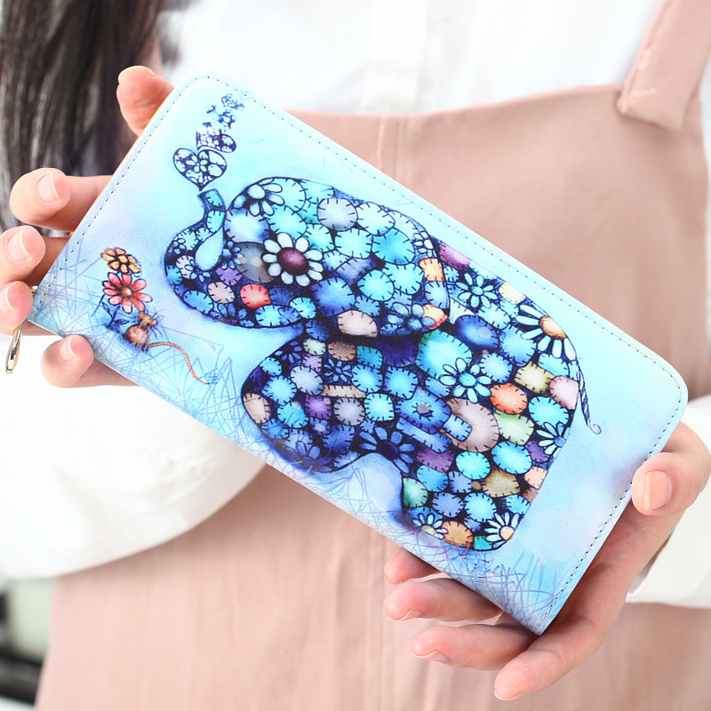 The New Ms Wallet Long Section Lovely Cartoon Zipper Long Section Female Wallet