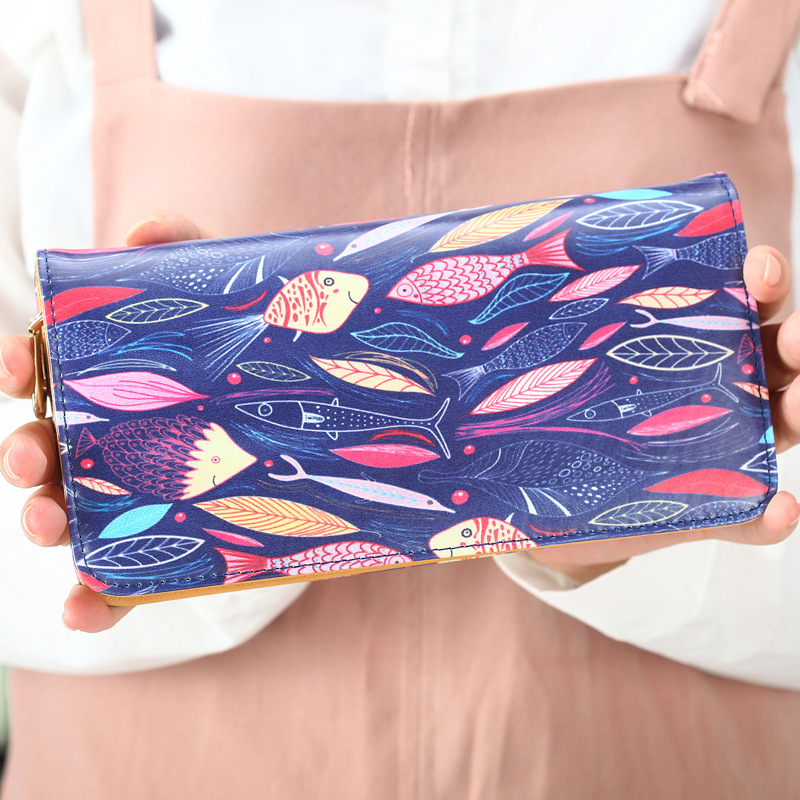 The New Ms Wallet Long Section Lovely Cartoon Zipper Long Section Female Wallet