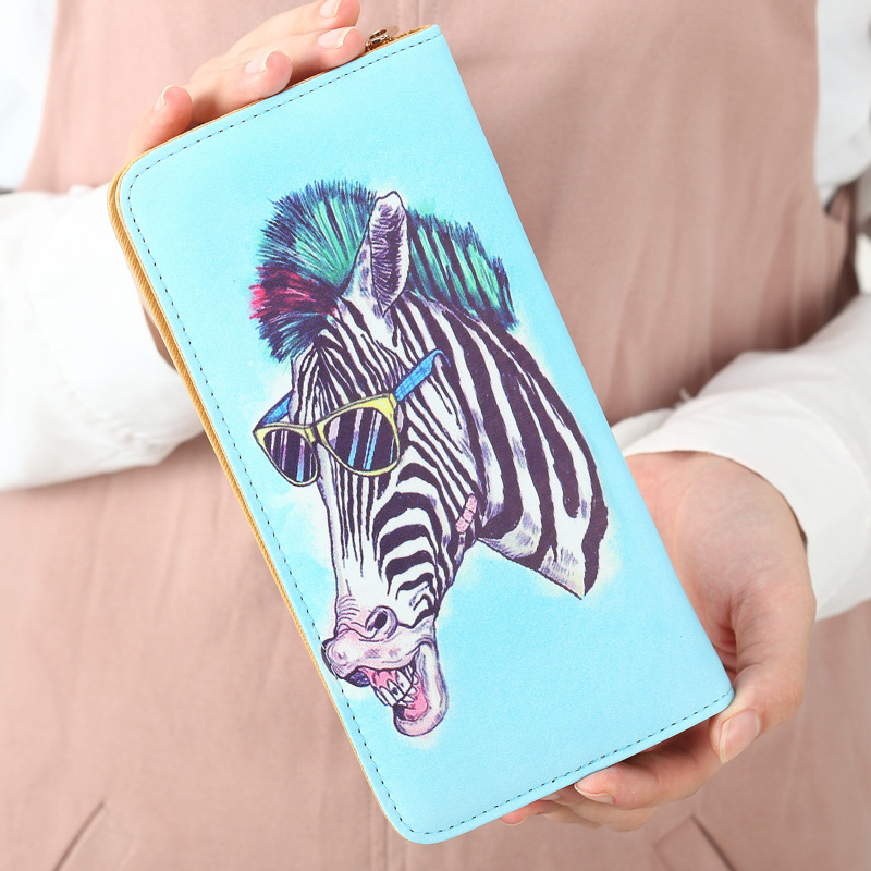 The New Ms Wallet Long Section Lovely Cartoon Zipper Long Section Female Wallet