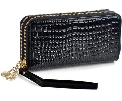 Ms High Capacity Long Section Wallet Patent Lleather Small Change Mobile Phone Hand Bag