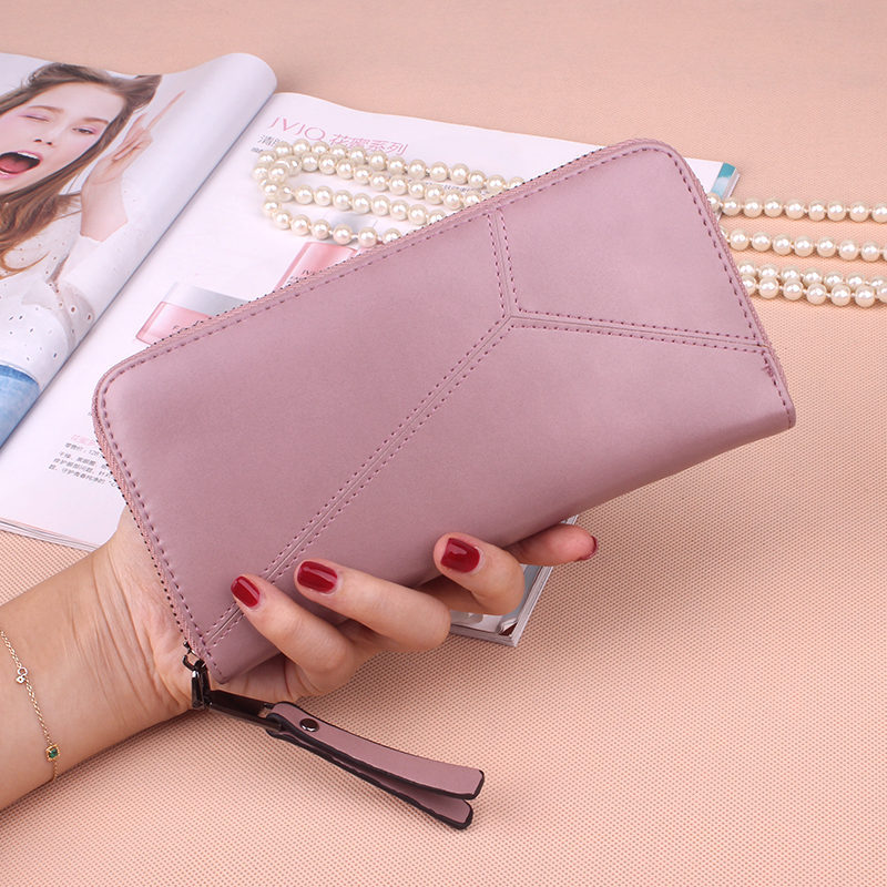 Ms Long Section Wallet Multi-card Bit Simple Fashion Holding Hands Wallet