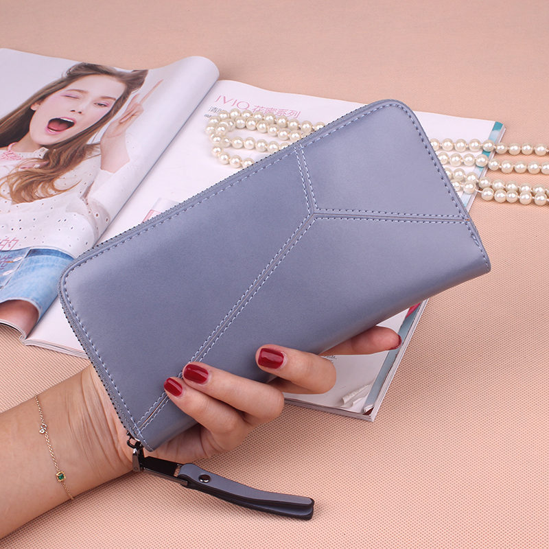 Ms Long Section Wallet Multi-card Bit Simple Fashion Holding Hands Wallet