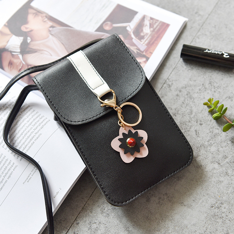 Ms Holding Hands Wallet Long Section Lovely Multifunction Wallet Messenger Mobile Phone Bag