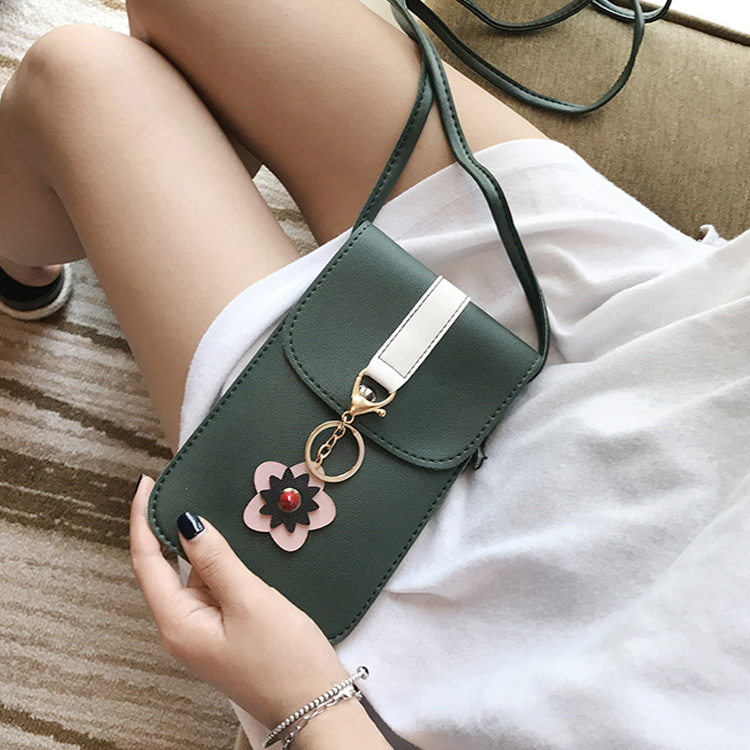 Ms Holding Hands Wallet Long Section Lovely Multifunction Wallet Messenger Mobile Phone Bag
